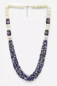 Blue pearl necklaces