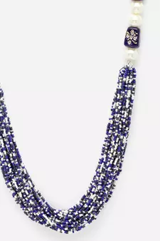 Blue pearl necklaces