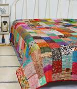Quilt   Vintage Quilts Boho King Size Bedding Throw Blanket Bedspread Quilting Hippie Quilts YG176