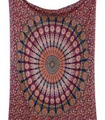 Multi Tapestry Golden Blue Wall Hanging   Tapestries Cotton  Picnic Bedsheet Hippie Blanket Wall Art Tapestry #YG220