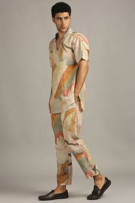 Multi Colour Conversational Printed Co-Ord Set 2