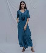 Dress come Jumpsuit in Turq Blue