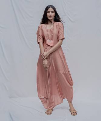 Dress come Jumpsuit in Rose Gold 1