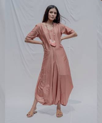 Dress come Jumpsuit in Rose Gold 2