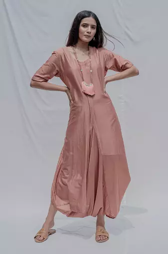 Dress come Jumpsuit in Rose Gold