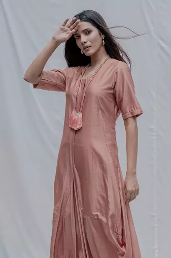 Dress come Jumpsuit in Rose Gold