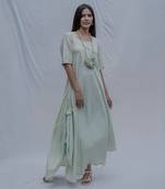 Bias Dress In Mint Green
