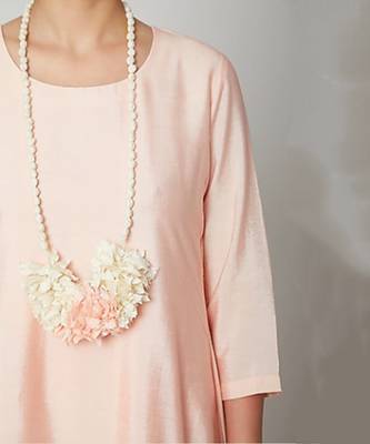 Dream Dress In Peach And Off White 3