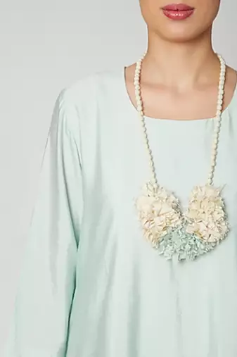 Dream Dress In Mint Green And Off White