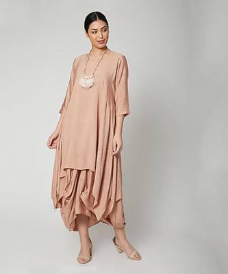 Nadia Dress In Rose Gold 1