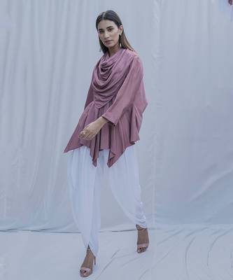 Dream Cowl Top in Mauve 2