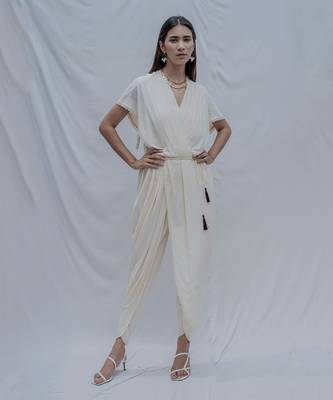 Rika Jumpsuit In Off-White 1