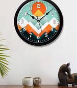 Abstract Multi Colours Sunset mountains Modern Stylish Wall Clock 12 Inch Black FrameBL2P208)