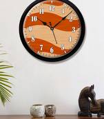abstract Orange shade Modern Stylish Wall Clock (Round 12 Inch Ticking Movement Black Frame(ClockBL2P272)