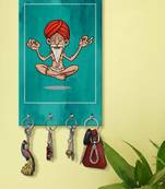 key hanger for wall decor holder wall mount hanger organizer Yoga Dadu (MDF7.5X12 InchMulti)P015