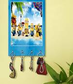 wall hangers decorative holder wall mount hanger organizer Minions Cartoon (MDF7.5X12 InchMulti)P022