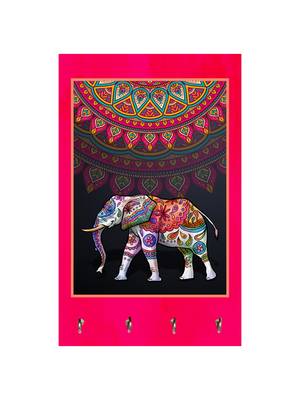 wall hanger holder wall mount hanger organizer Decorative Elephant (MDF7.5X12 InchMulti)P056 2