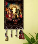 wall mount holder wall mount hanger organizer Decorative Ganesha (MDF7.5X12 InchMulti)P062