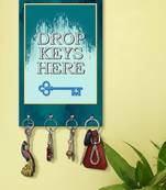 key hanger holder wall mount hanger organizer Drop Keys Here key stand for wall (MDF7.5X12 InchMulti) KeyholderP64