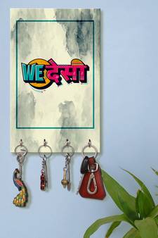 key holder for wall stylish holder wall mount hanger organizer We Deshi (MDF7.5X12 InchMulti)P068