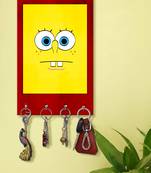home organizer items holder wall mount hanger organizer SpongeBob Cartoon (MDF7.5X12 InchMulti)P074