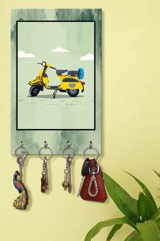 wall holders hooks holder wall mount hanger organizer Old Scooter Kryholders (MDF7.5X12 InchMulti)P079