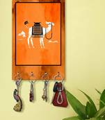 key holder for wall stylish wood holder wall mount hanger organizer Decorative Camel (MDF7.5X12 InchMulti)P082