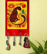 wall hanger holder wall mount hanger organizer Decorative Black Jaguar (MDF7.5X12 InchMulti)P083