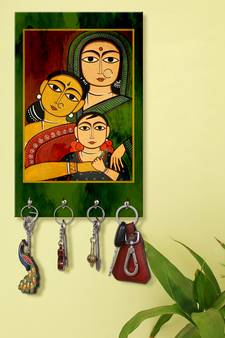 key holder for wall stylish glass holder wall mount hanger organizer Indian womens
