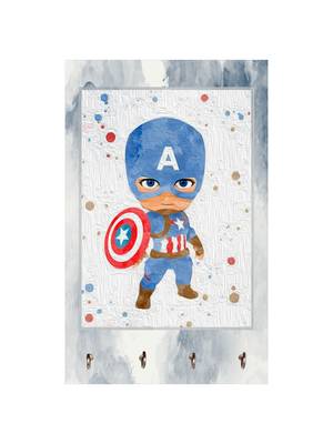 wooden decorative items holder wall mount hanger organizer Childrens Avengers 2