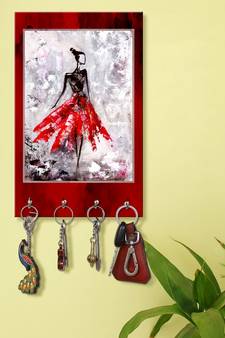 home organizer items holder wall mount hanger organizer Lady key stand for wall