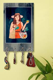 wall hanger holder wall mount hanger organizer Lady Ready To Picnic