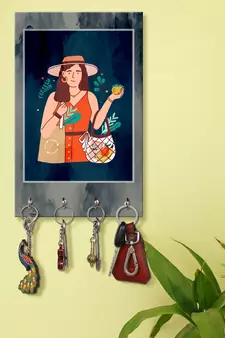 wall hanger holder wall mount hanger organizer Lady Ready To Picnic