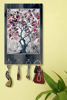 key holder for wall holder wall mount hanger organizer Tree key stand for wall