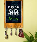 key stand for wall holder wall mount hanger organizer Drop Keys Hers Printed
