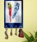 key ring holder for wall holder wall mount hanger organizer Parrot And Sparrow
