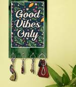 keychain holder holder wall mount hanger organizer Good Vibes Only