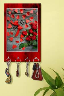 key stand for wall holder wall mount hanger organizer Love Keys