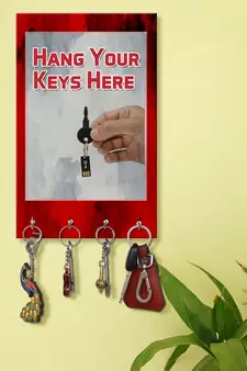 key hanger holder wall mount hanger organizer Hang Your Keys Here
