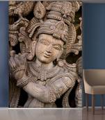 Smiling face Statue Mural Wallpaper