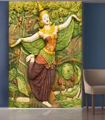 Green Trees and Dancing Angel Mural Wallpaper