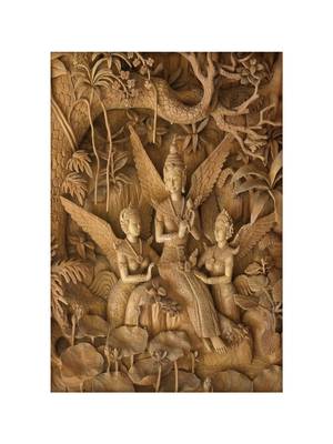 White Forest and Sitting Angels Mural Wallpaper 2