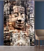 Stones Wall and Statue Mural Wallpaper