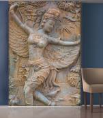 White Forest and Dancing Lady Wallpaper