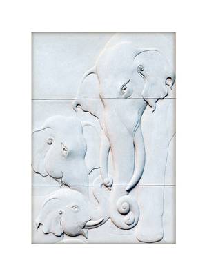 White Elephant Mural Wallpaper 2