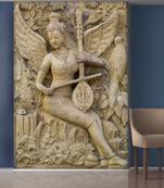 Bird and Sitting Angel palying The Sitar Mural Wallpaper