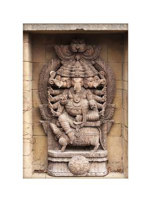 Multiple Hand and Head Ganesha Mural Wallpaper 2