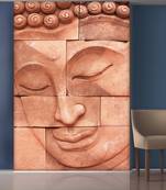 Stones and Buddha face Mural Wallpaper