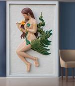 Beautiful Sitting Lady Mural Wallpaper