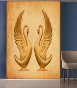 White Beautiful Ducks Mural Wallpaper